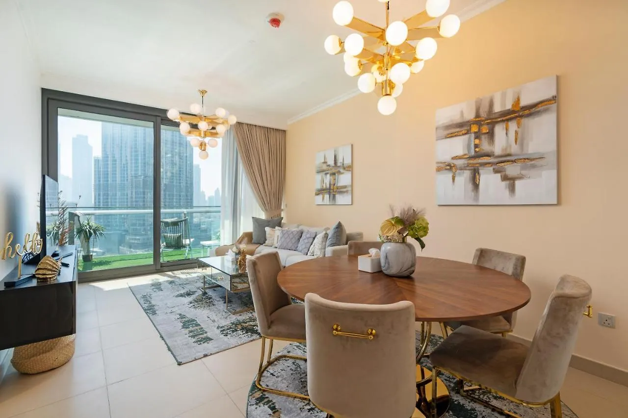 Prestige Living 1Br With Full Burj Khalifa View By Auberge Dubai 0*,  Emirados Árabes Unidos
